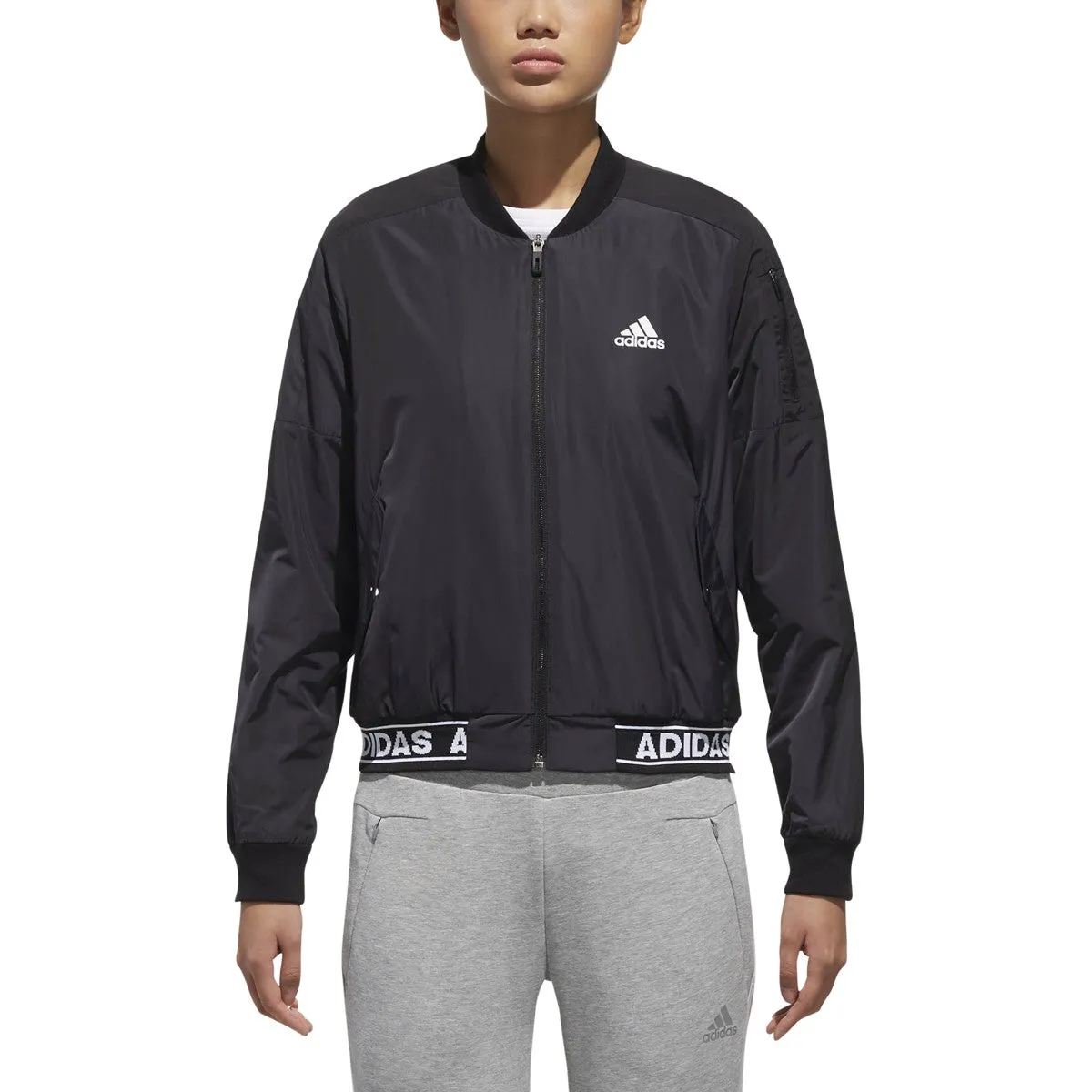 Adidas Sport Id Woven Bomber Womens Short Jacket Black