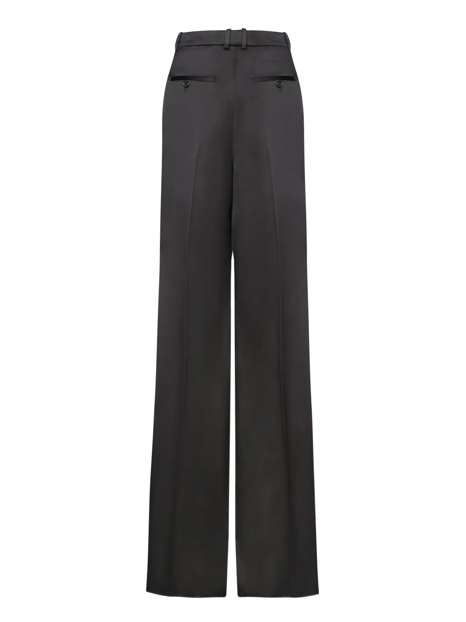 Black Satin Loose Trousers