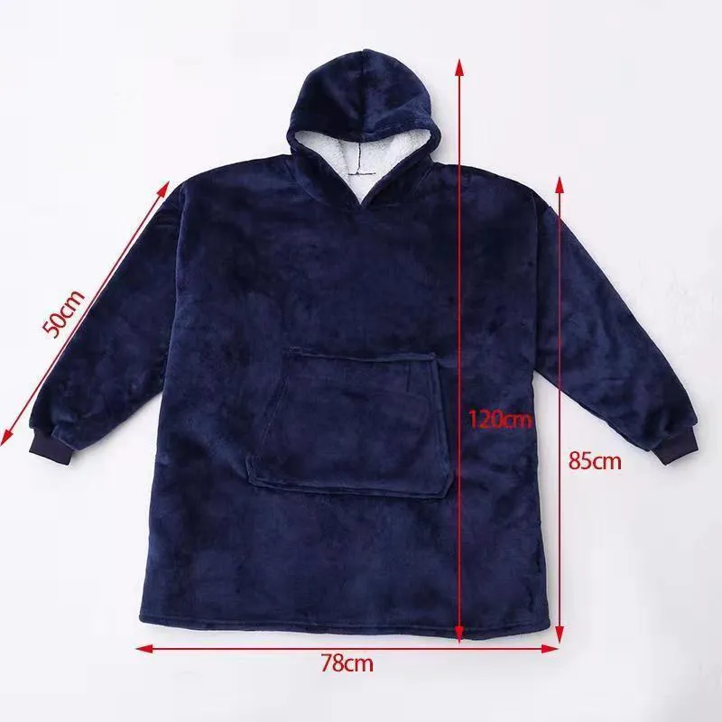 Blanket with Sleeves Women Oversized Hoodie Fleece Warm Hoodies Sweatshirts Giant TV Blanket Women Hoodie