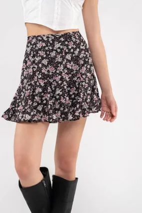 FLORAL MINI SKIRT