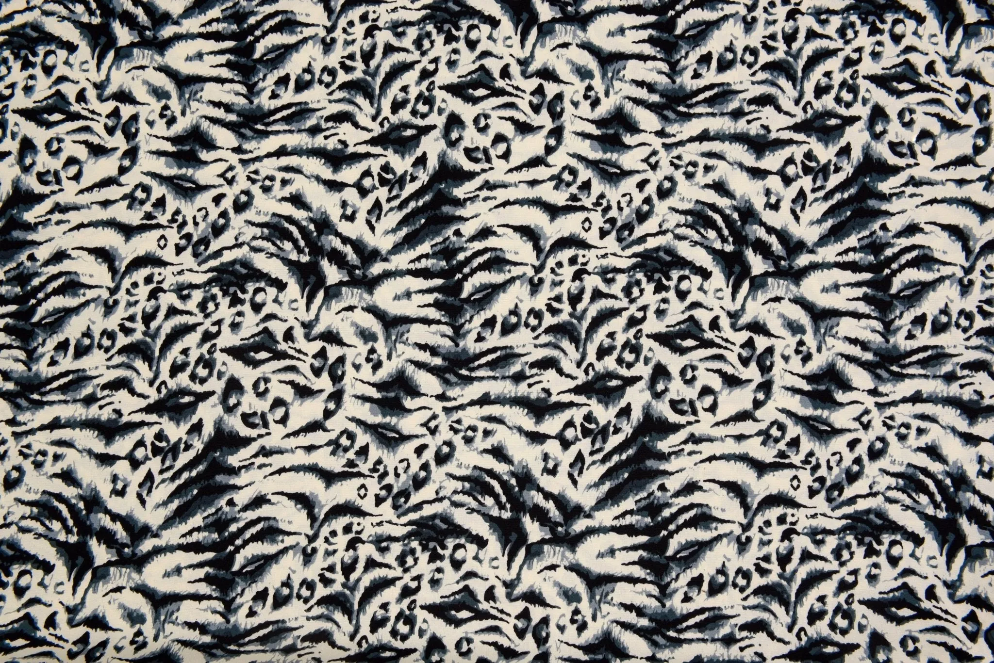 Four way Stretch Chiffon Jaguar Printed