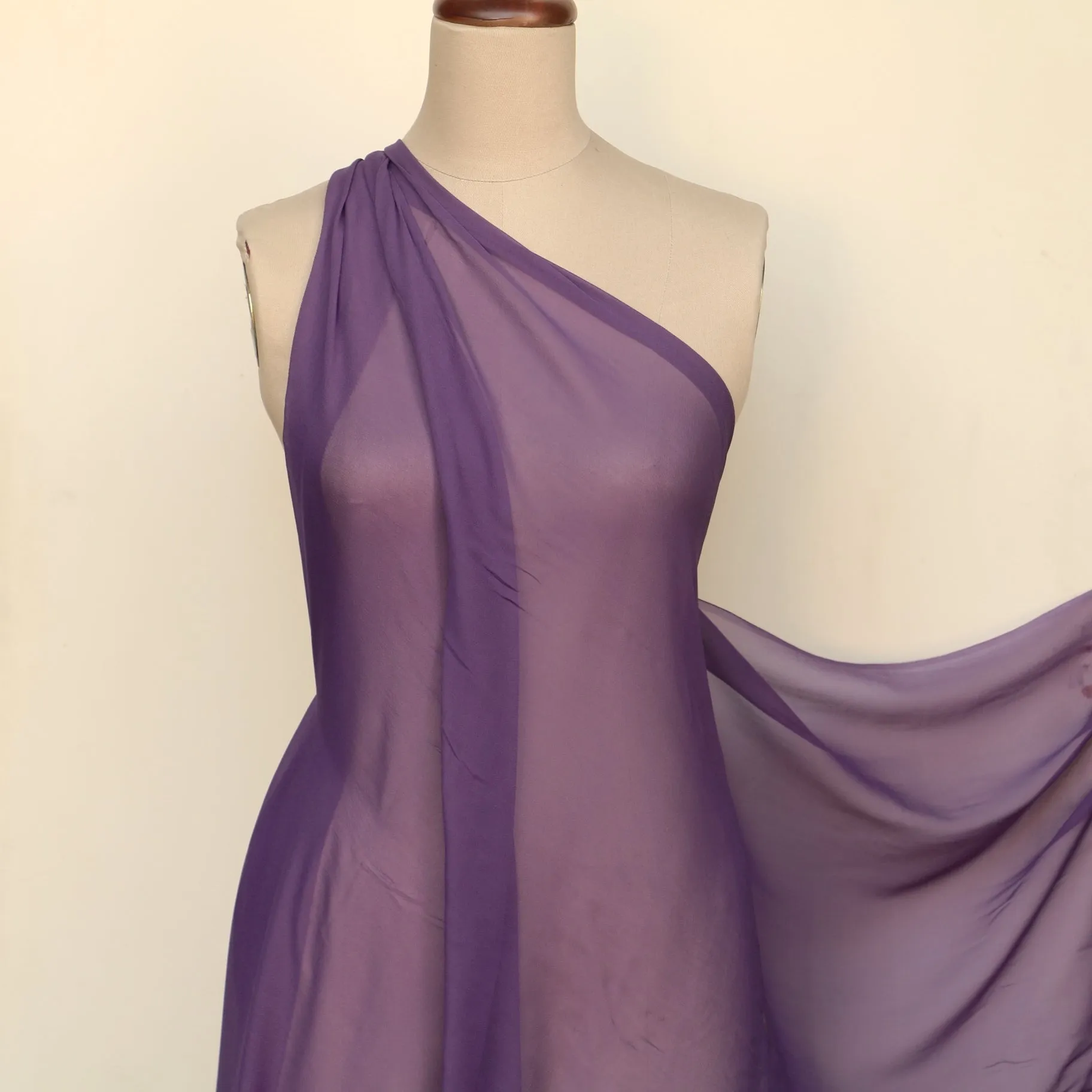 Gette Lavender Silk Georgette