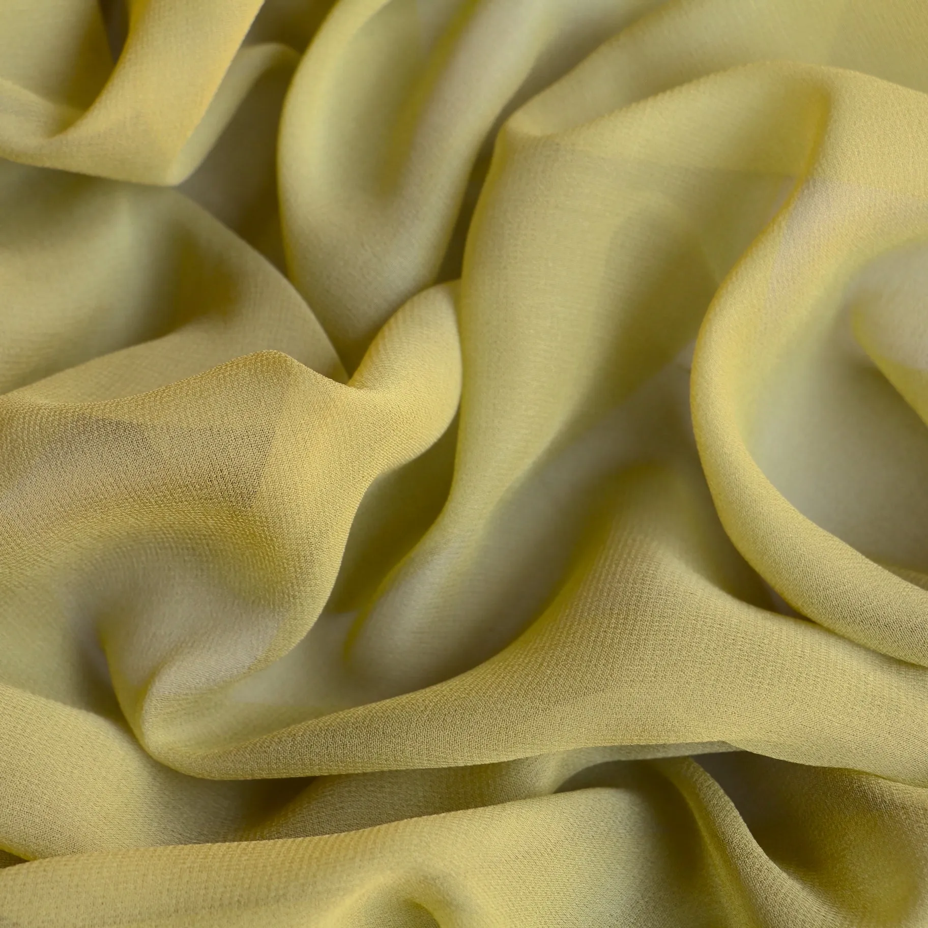 Gette Olive Silk Georgette