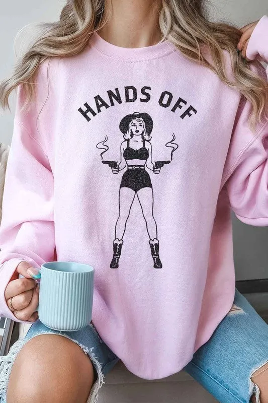 HANDS OFF WESTERN OVERSIZED SWEATSHIRT