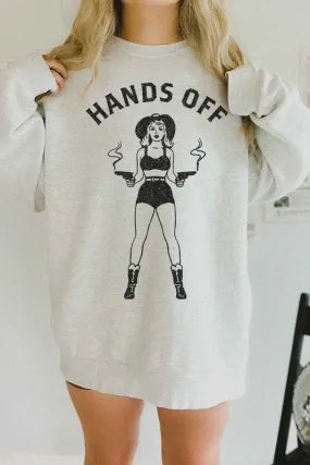 HANDS OFF WESTERN OVERSIZED SWEATSHIRT