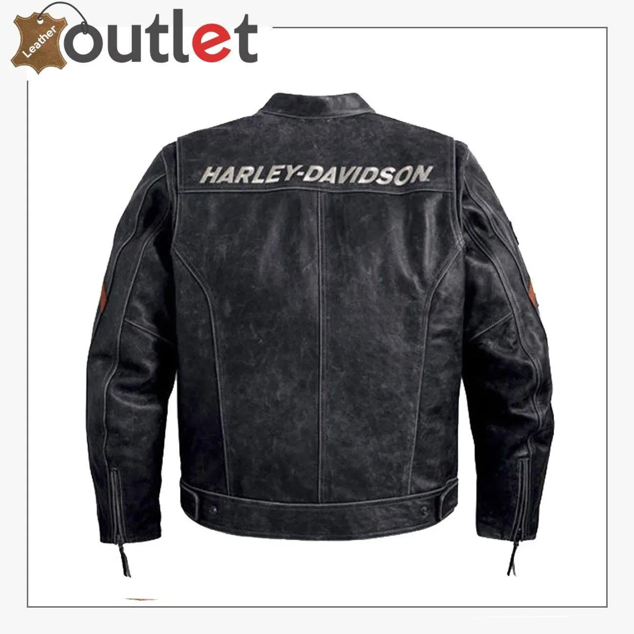 Harley Davidson Black Boxford Leather Jacket