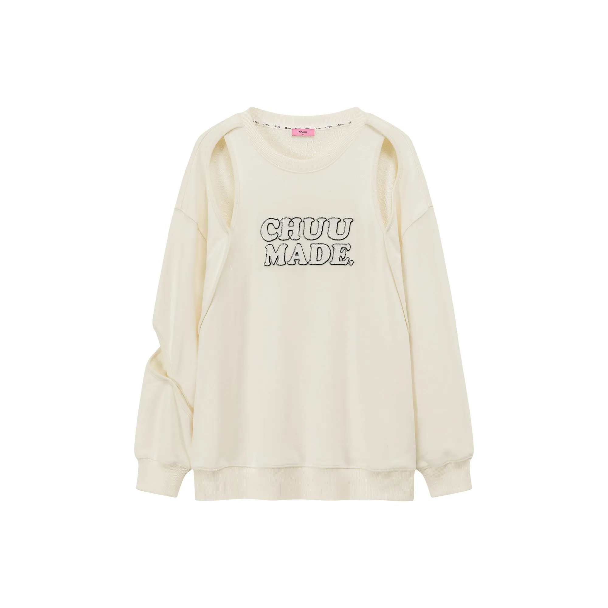 Logo Slit Oversized Sweatshirt