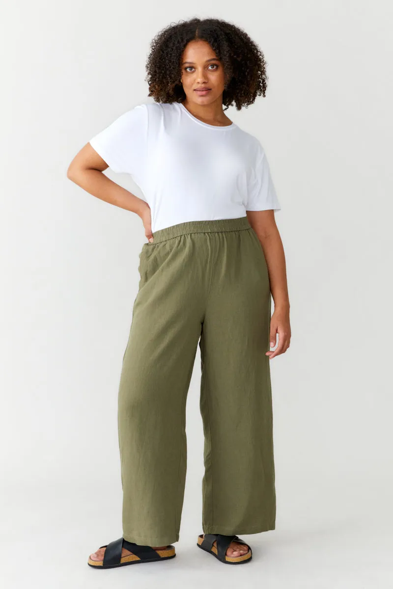 Loose Fit Linen Trousers