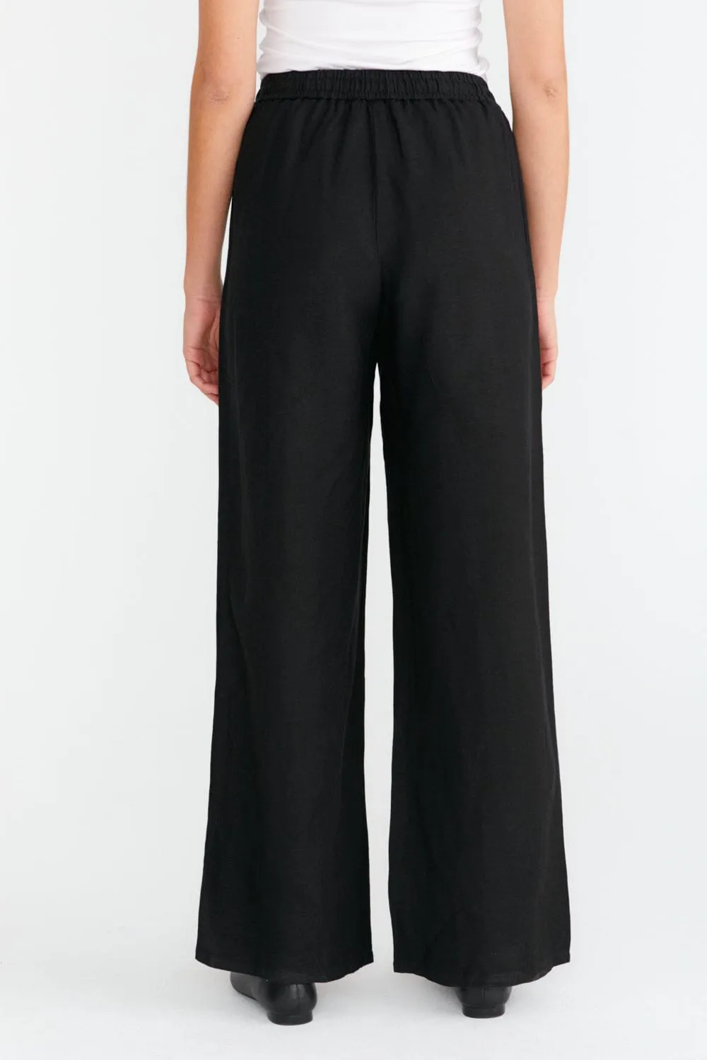 Loose Fit Long Linnen Trousers