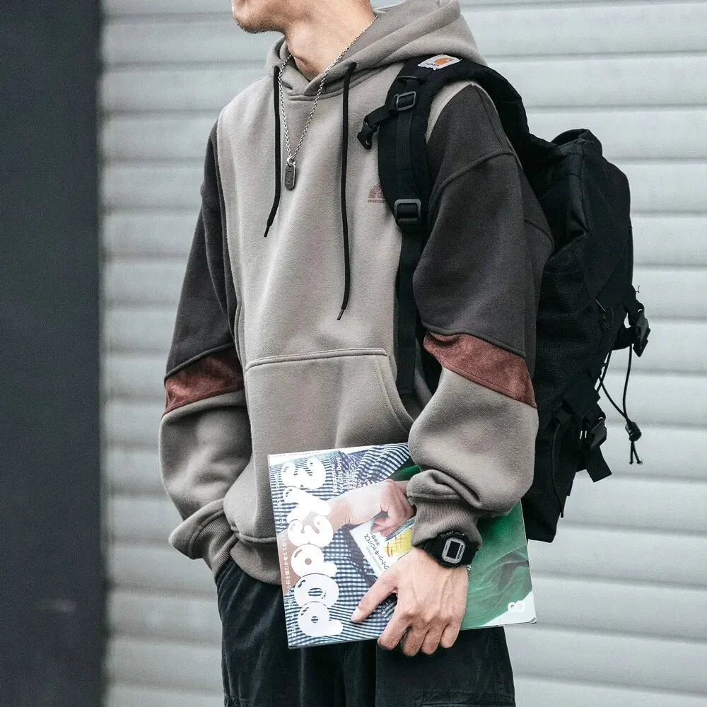 Men's Oversized HQ Patchwork Hoodie