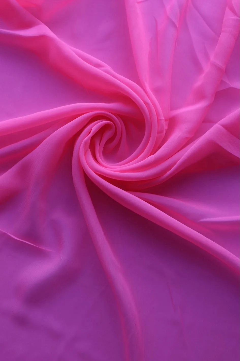 Neon Fuchsia Chiffon