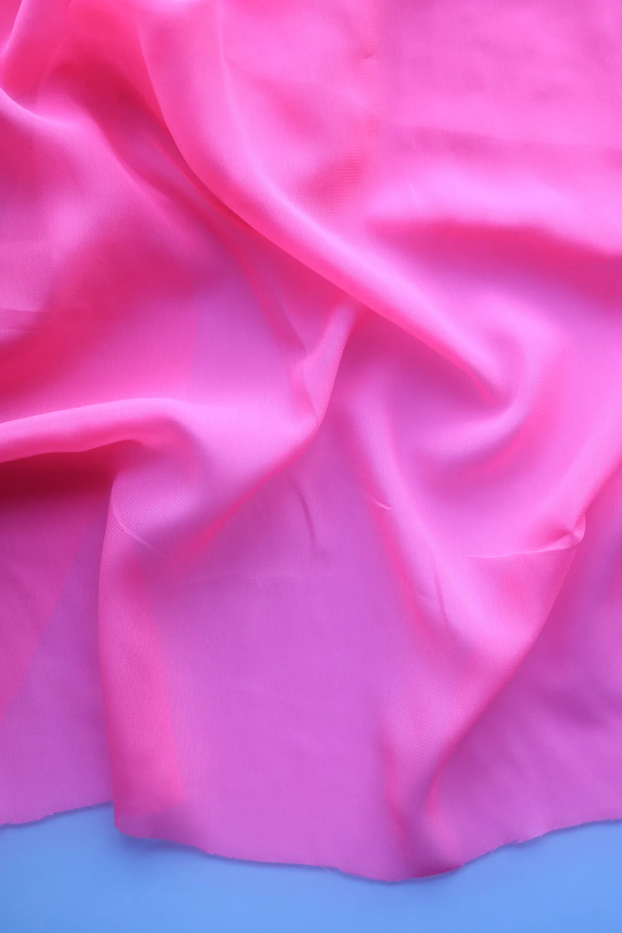 Neon Fuchsia Chiffon