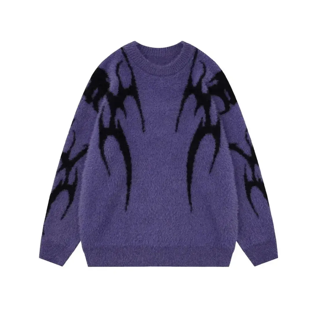 Oversized Gothic Pattern Knit