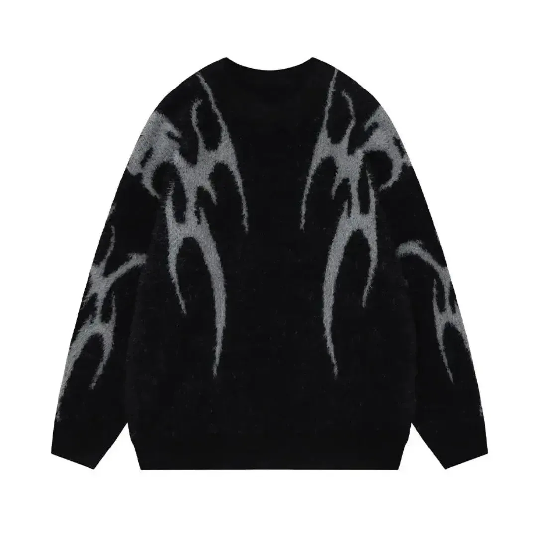 Oversized Gothic Pattern Knit