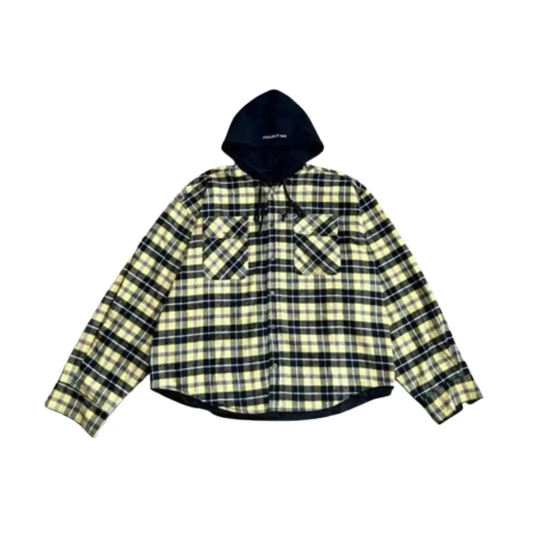 Oversized Vintage Reversible Flannel Hoodie