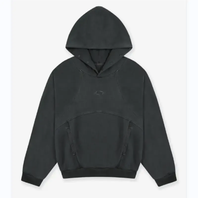 Patchwork Logo Washed Hoodie