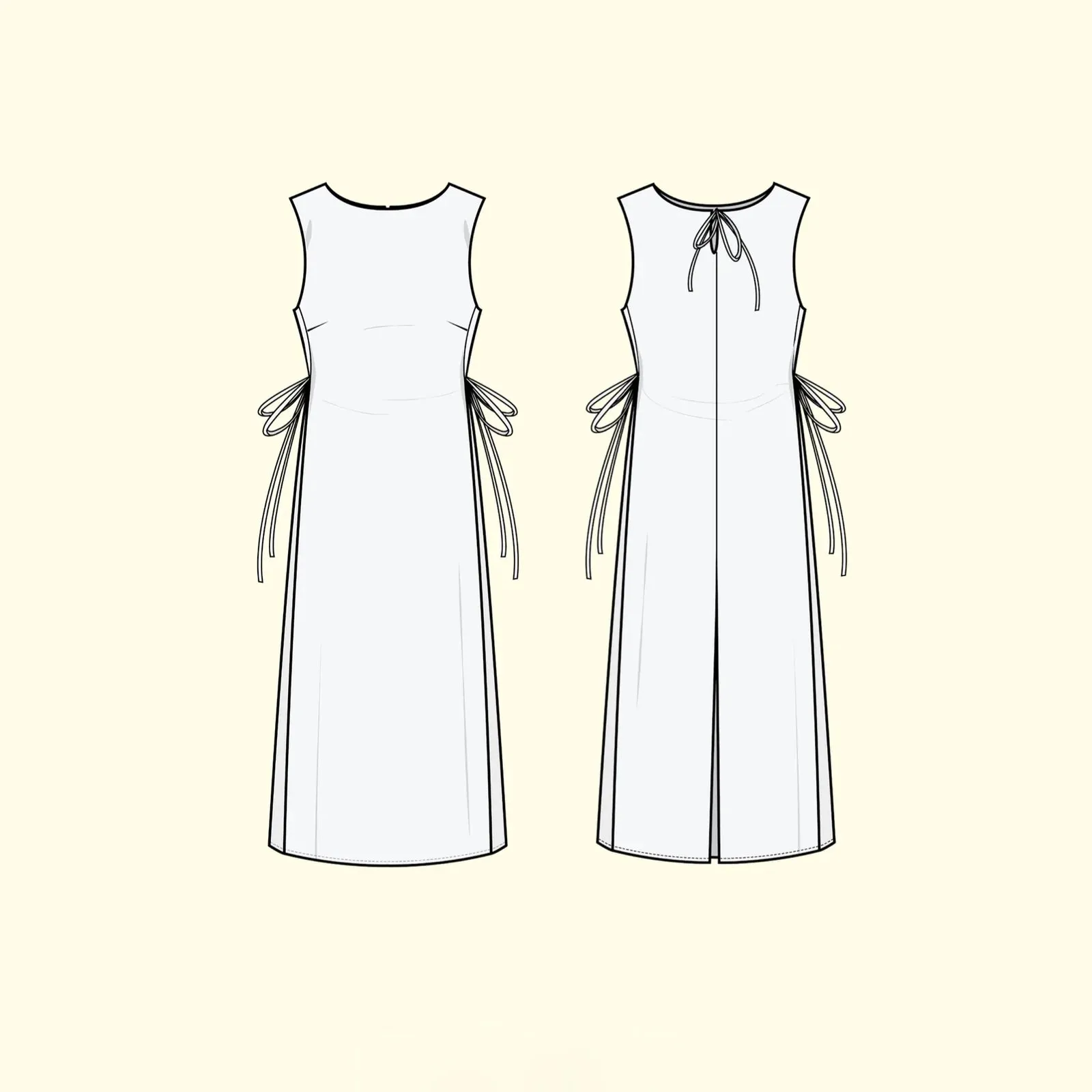 PUFF AND PENCIL • Panel Dress Sewing Pattern