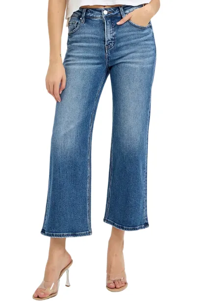 Risen Crissy MR Crop Wide Leg Jeans