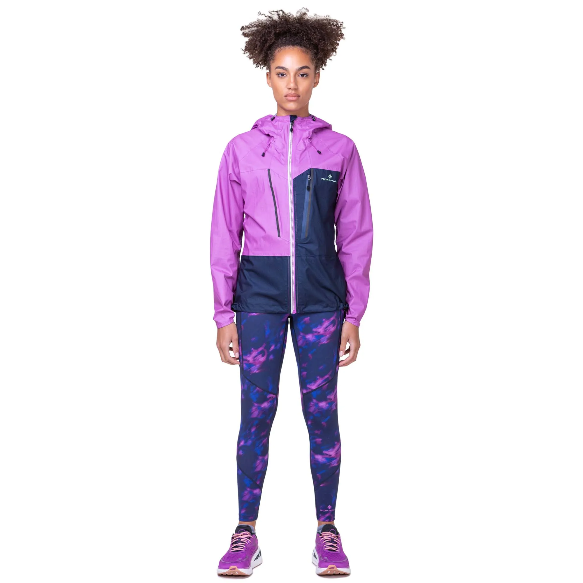 Ronhill | Women's Tech Fortify Jacket - Dark Navy/Fuchsia