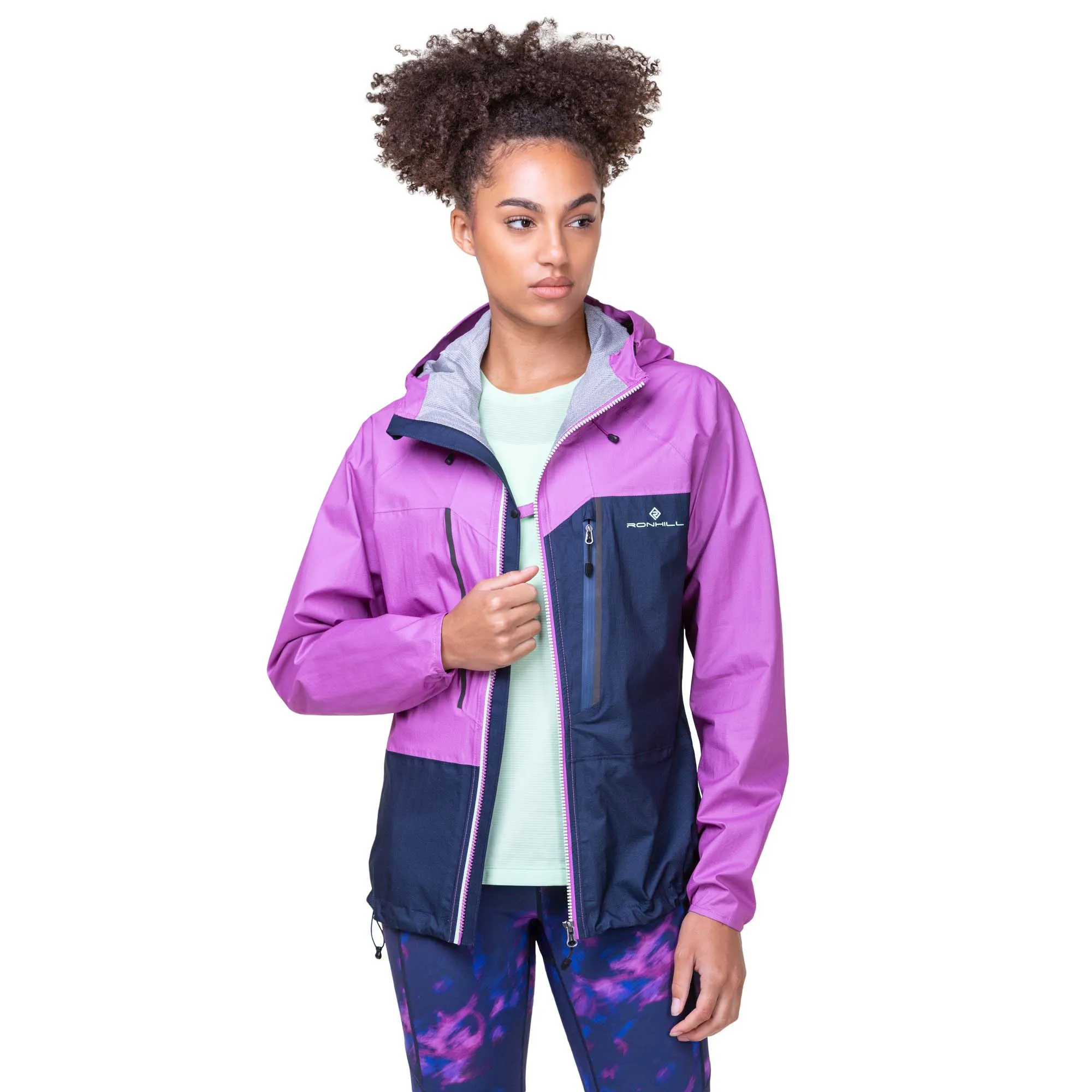 Ronhill | Women's Tech Fortify Jacket - Dark Navy/Fuchsia