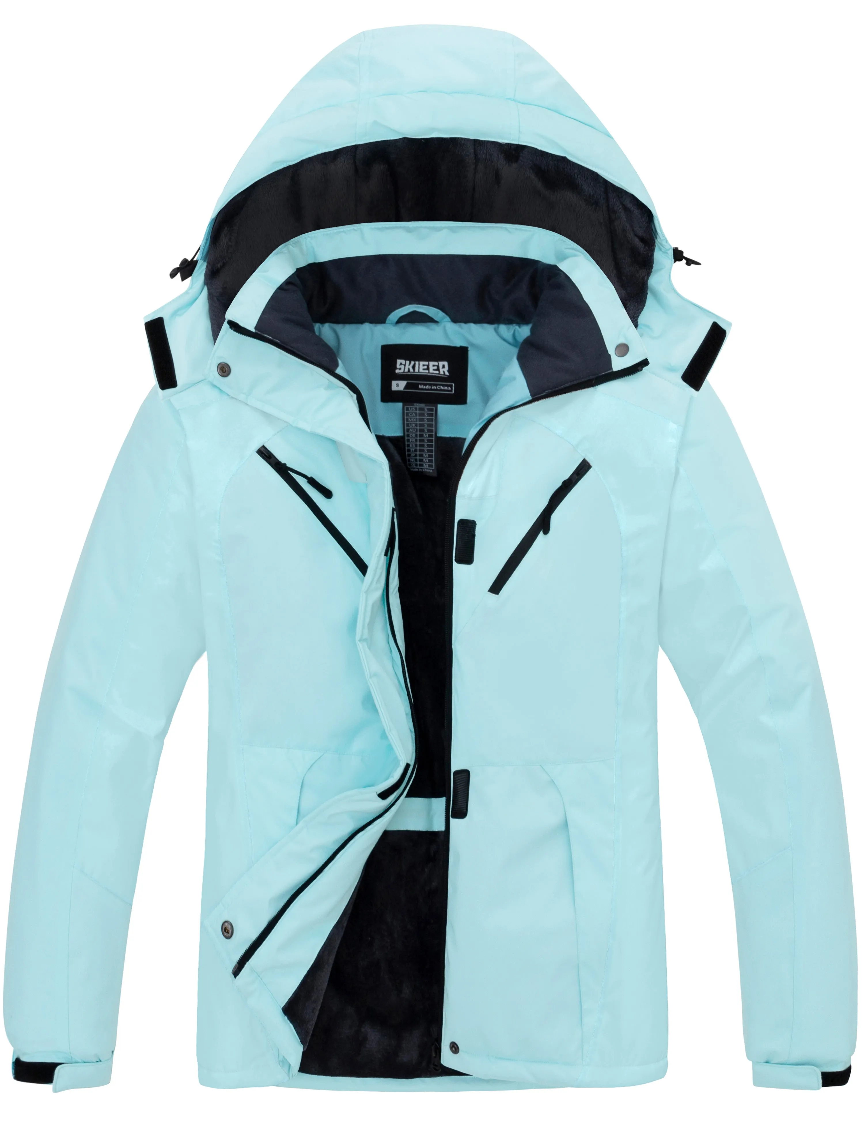 Skieer Women's Ski Jacket Waterproof jacket Warm Winter Coat