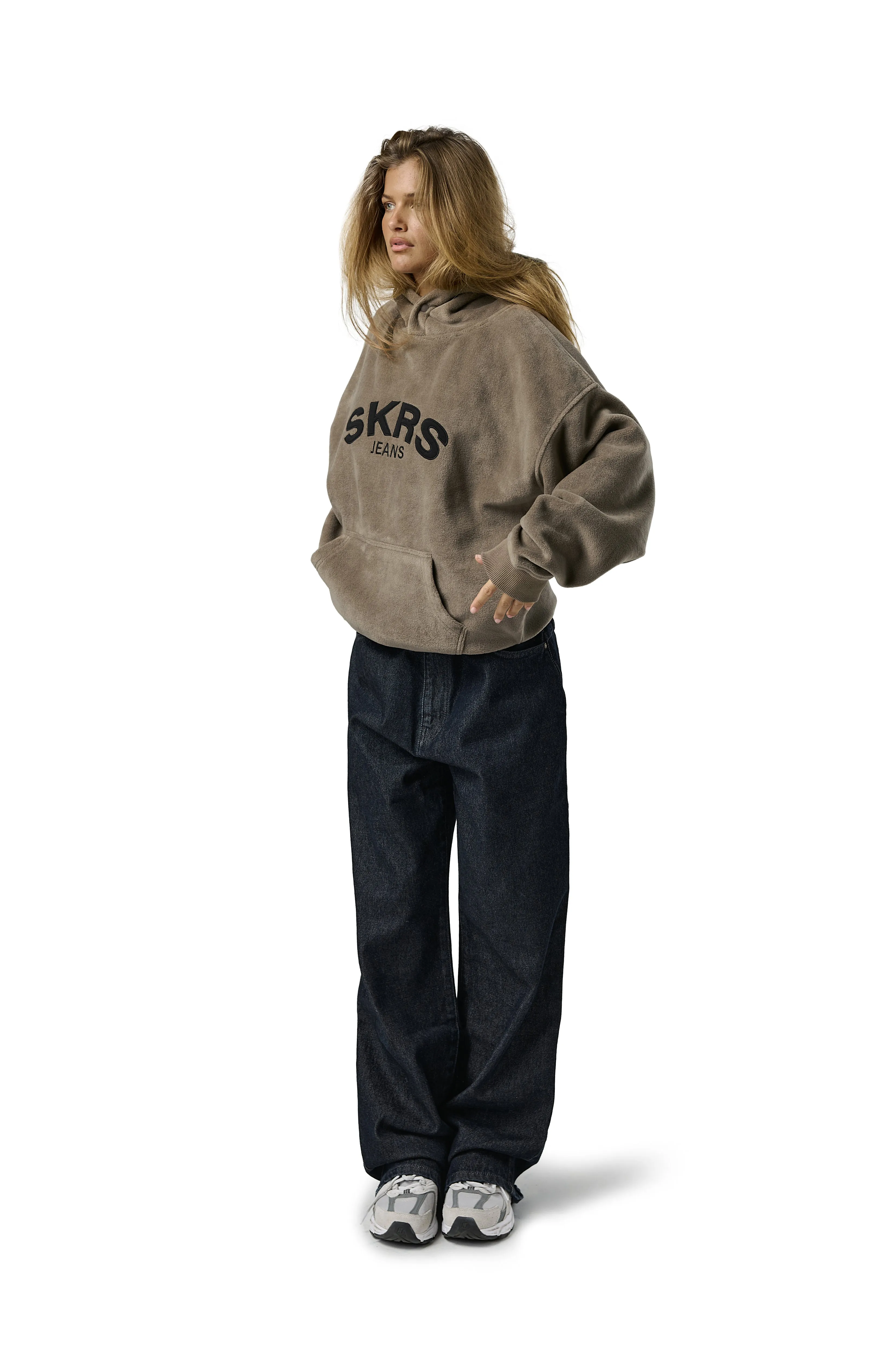 SKRS Fleece Hoodie in Otter