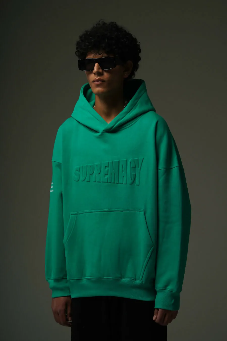 SUPREMACY HOODIE -COBALT GREEN