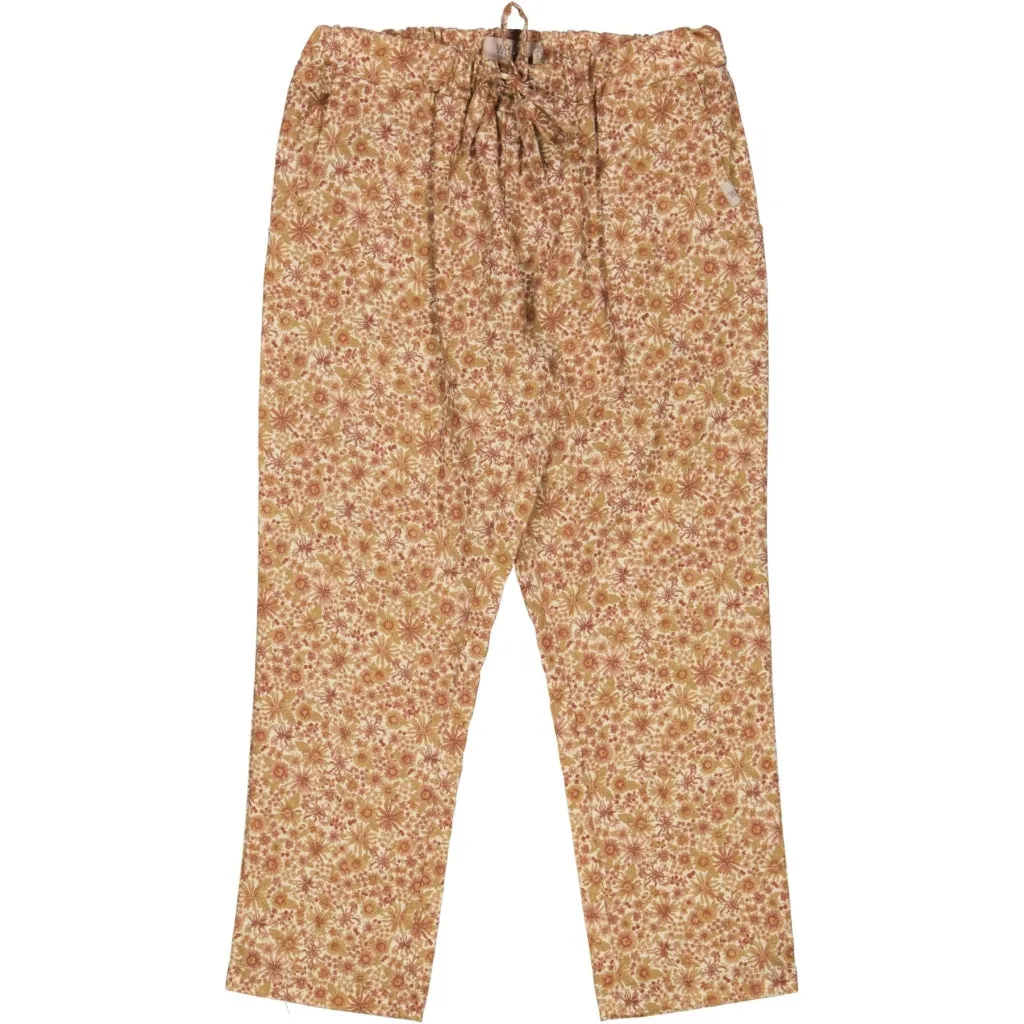 Trousers Sigrid - flowers and berries