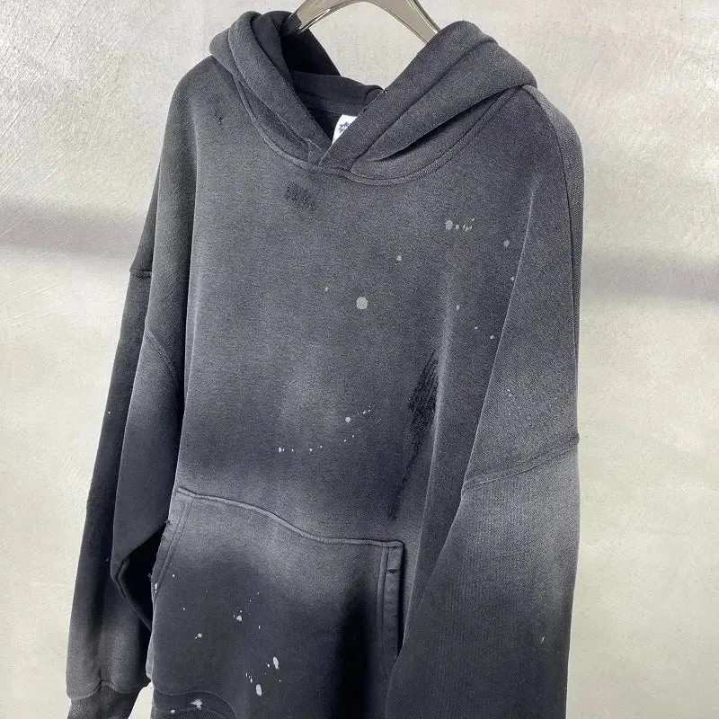 Washed Spreckled Ink Hoodie