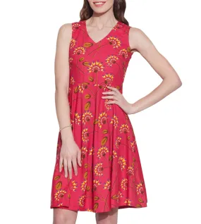 Women Apparels Cotton Printed Dress,Machine Washable,W-CPD38-1605, Size-38 Inch