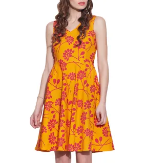 Women Apparels Cotton Printed Dress,Machine Washable,W-CPD46-1617, Size-46 Inch